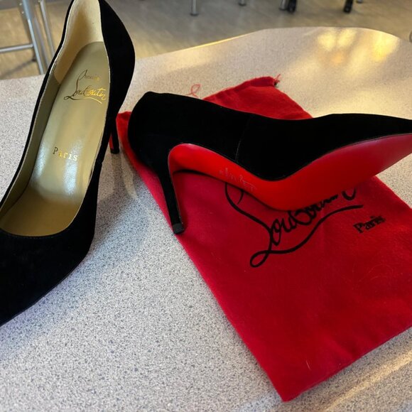Christian Louboutin shoes black with red sole - Picture 3 of 4